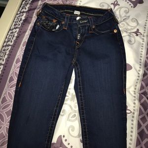 true religion brand jeans dark blue