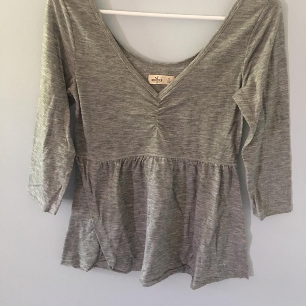 Peplum 3/4 sleeve shirt