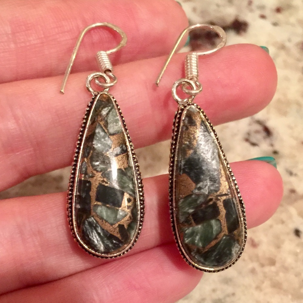 ❤️HOST PICK❤️ Seraphinite earrings