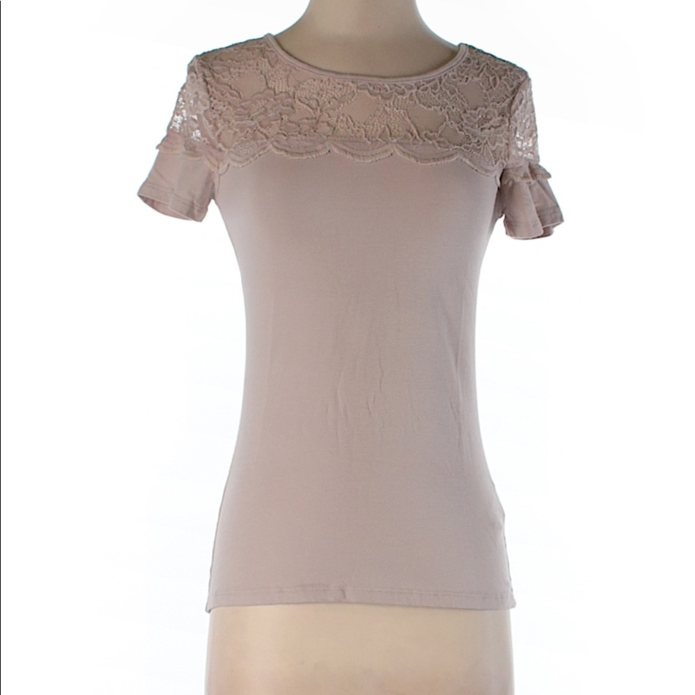H&M Lace Detail Tee