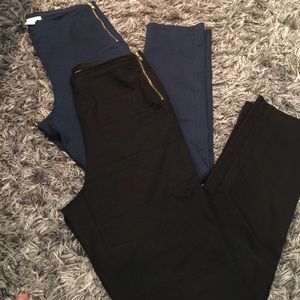 (2) H&M Side Zip Pants