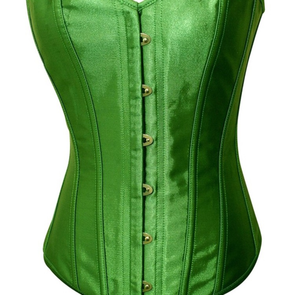 Satin corset bustier top