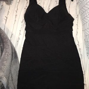 Black ball gown with sheer in the middle  size L