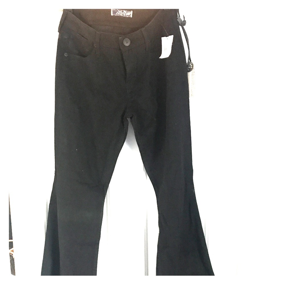Hudson Reilly black flare jean
