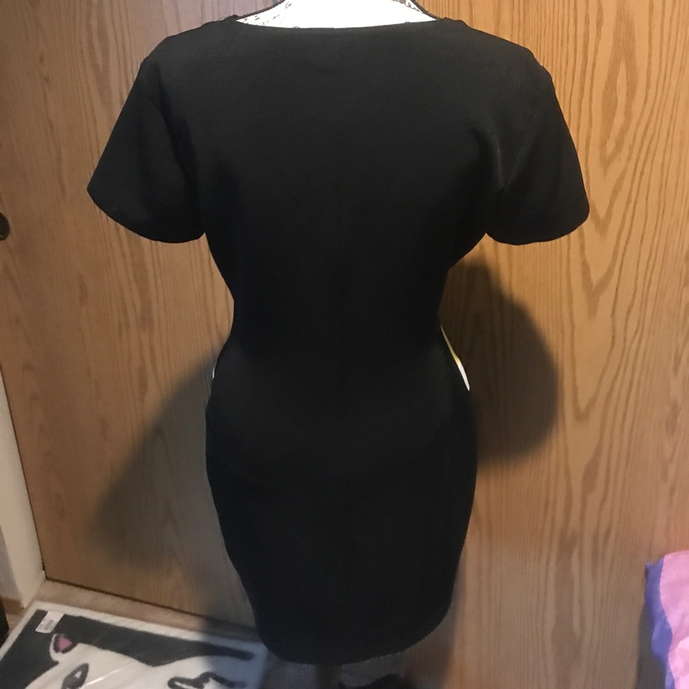 VTG mod scooter Vespa twiggy dress color block - Picture 2 of 6