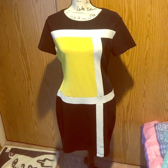 dawn joy Dresses & Skirts - VTG mod scooter Vespa twiggy dress color block