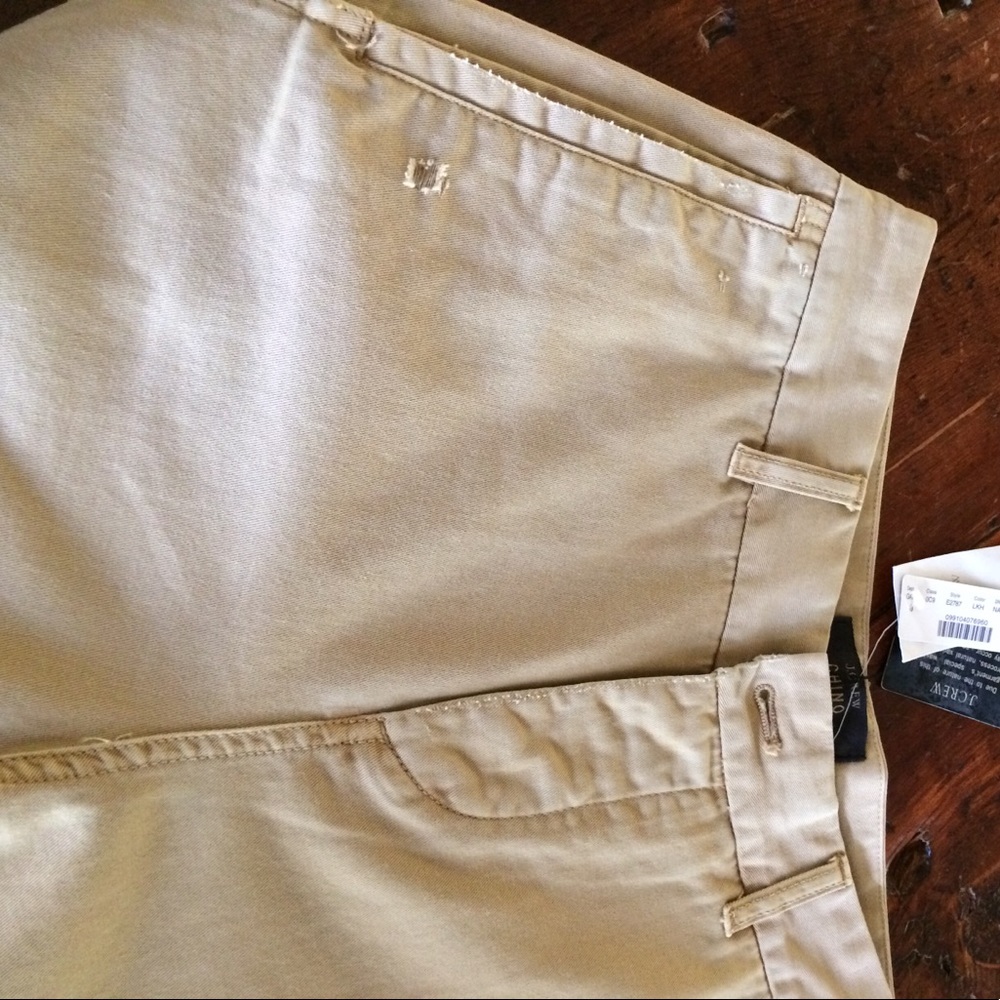 J Crew NWT boyfriend distressed khakis 2petite - Picture 6 of 7
