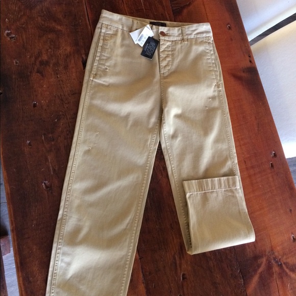 J. Crew Pants - J Crew NWT boyfriend distressed khakis 2petite