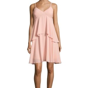 NWT Julia Jordan Spaghetti Strap Tiered A-Line 10 Tangerine color