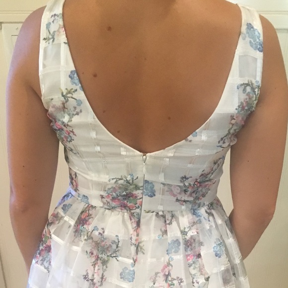 NWT ANTHROPOLOGIE PEONY GARDEN ORGANZA DRESS - Picture 4 of 8