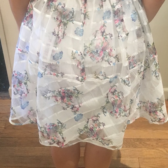 NWT ANTHROPOLOGIE PEONY GARDEN ORGANZA DRESS - Picture 5 of 8