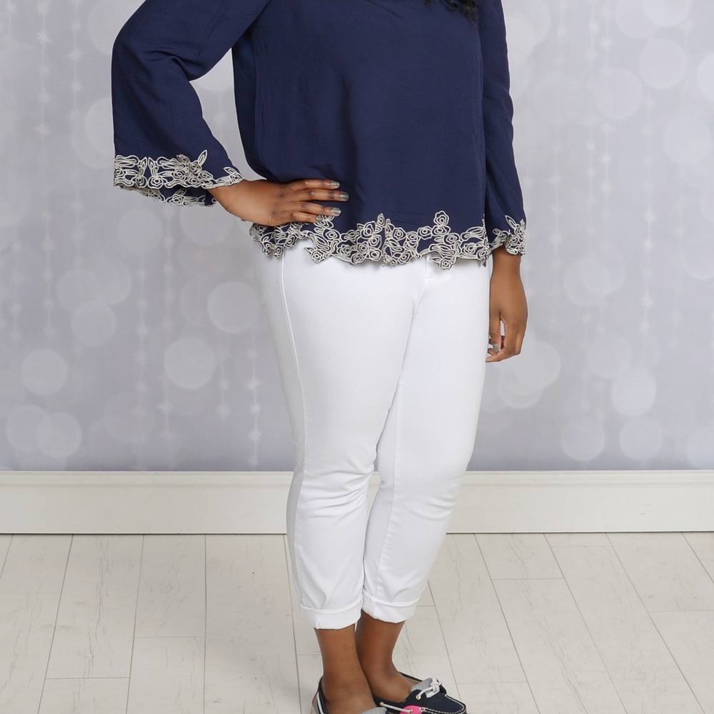 Old Navy White Pixie Pants