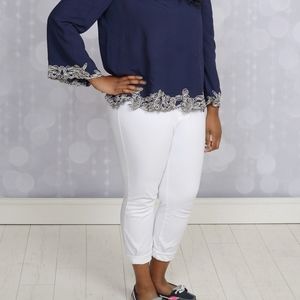 Old Navy White Pixie Pants