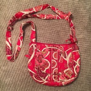 Vera Bradley red paisley crossbody