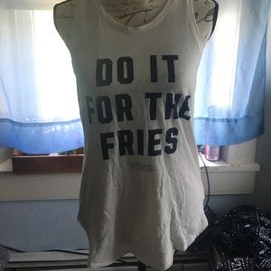 victoria secret pink exercising shirt size small