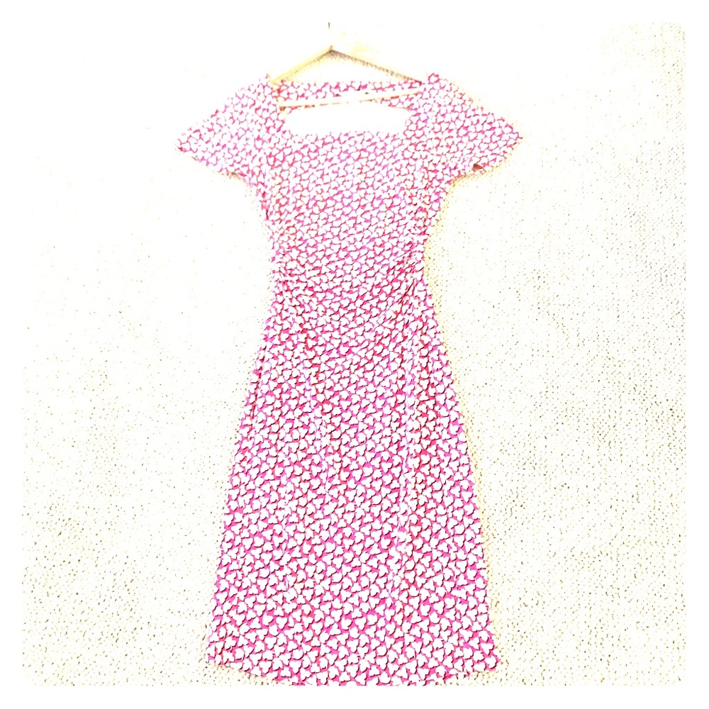 DVF pink dress