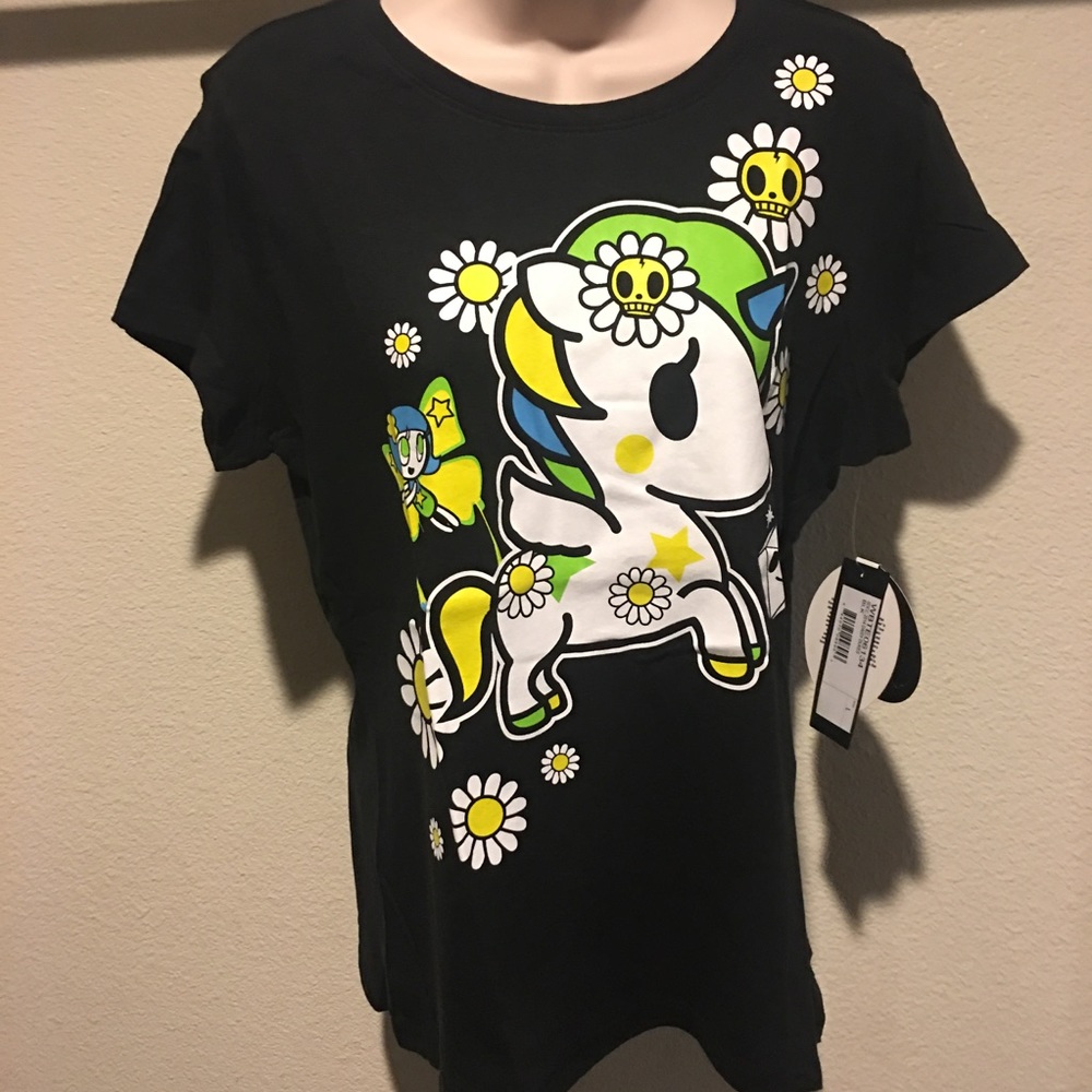 Tokidoki Daisy Dukes Unicorn Tshirt L Graphic Tee