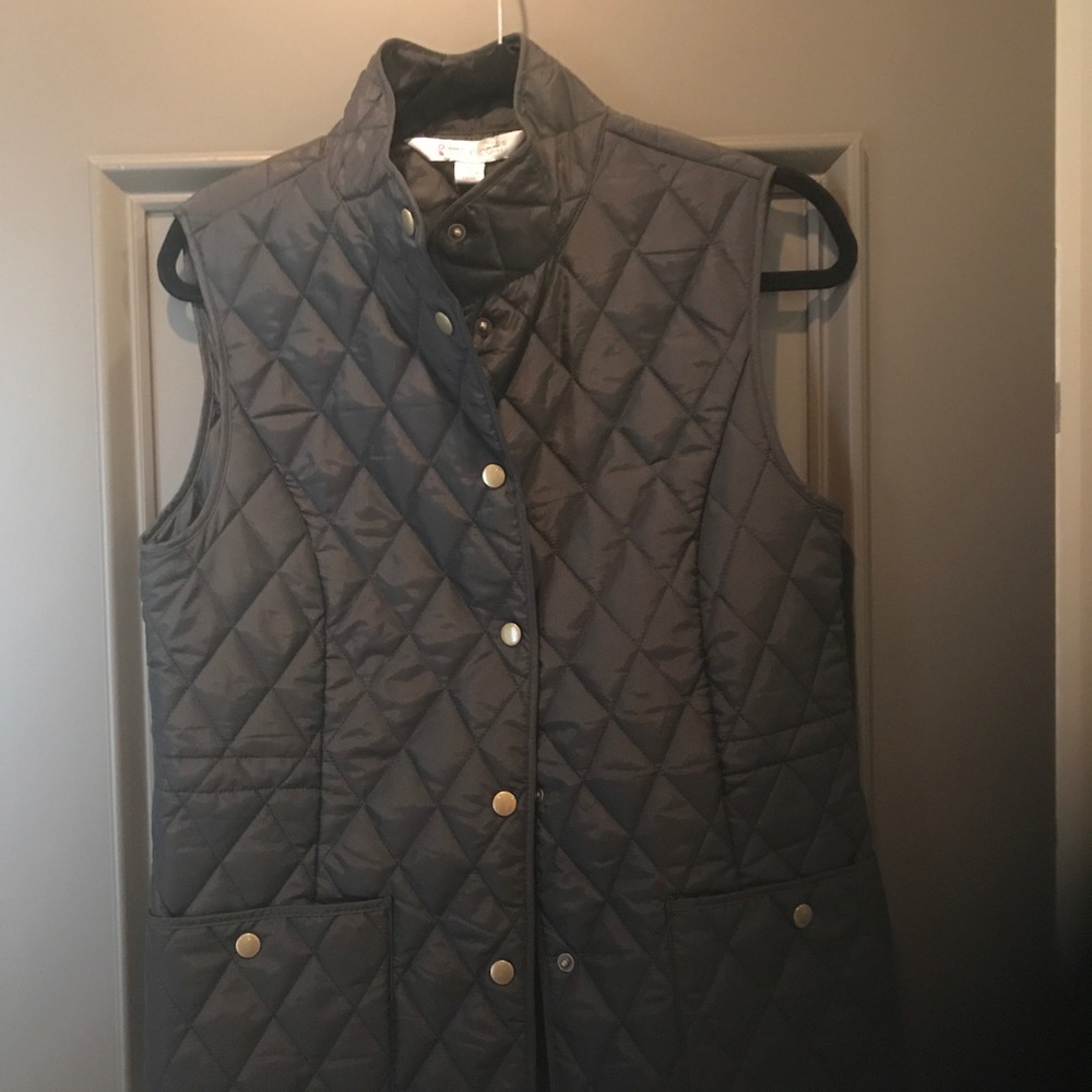 Lilac Bloom quilted vest S