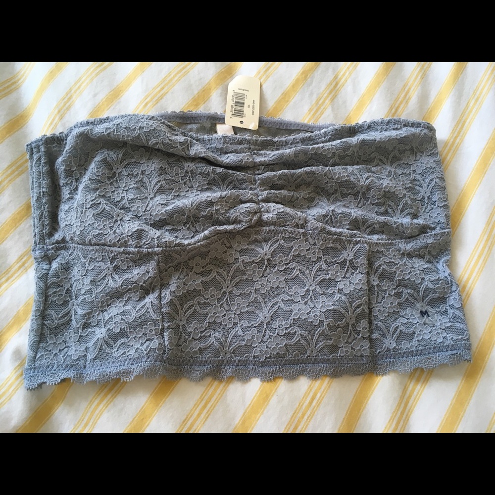 Aerie Vintage Lace Gray Bandeau