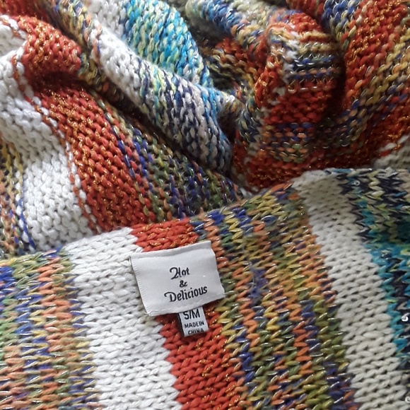 Hot & Delicious boho sweater sz S/M - Picture 7 of 7