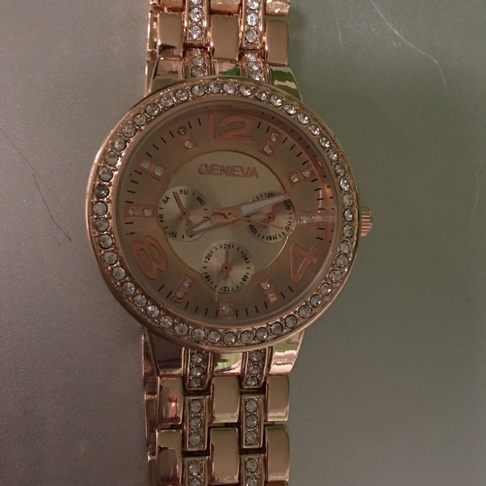 Geneva Rose Gold Watch