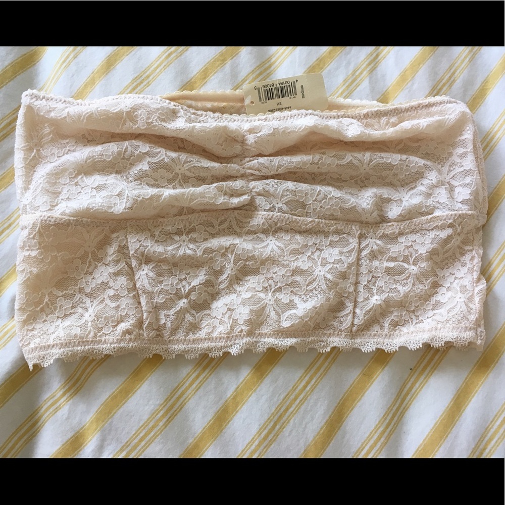 Aerie Creme Vintage Lace Bandeau