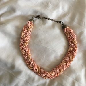 Peach Beaded Necklace