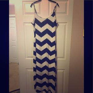 Chevron maxi dress. NWT