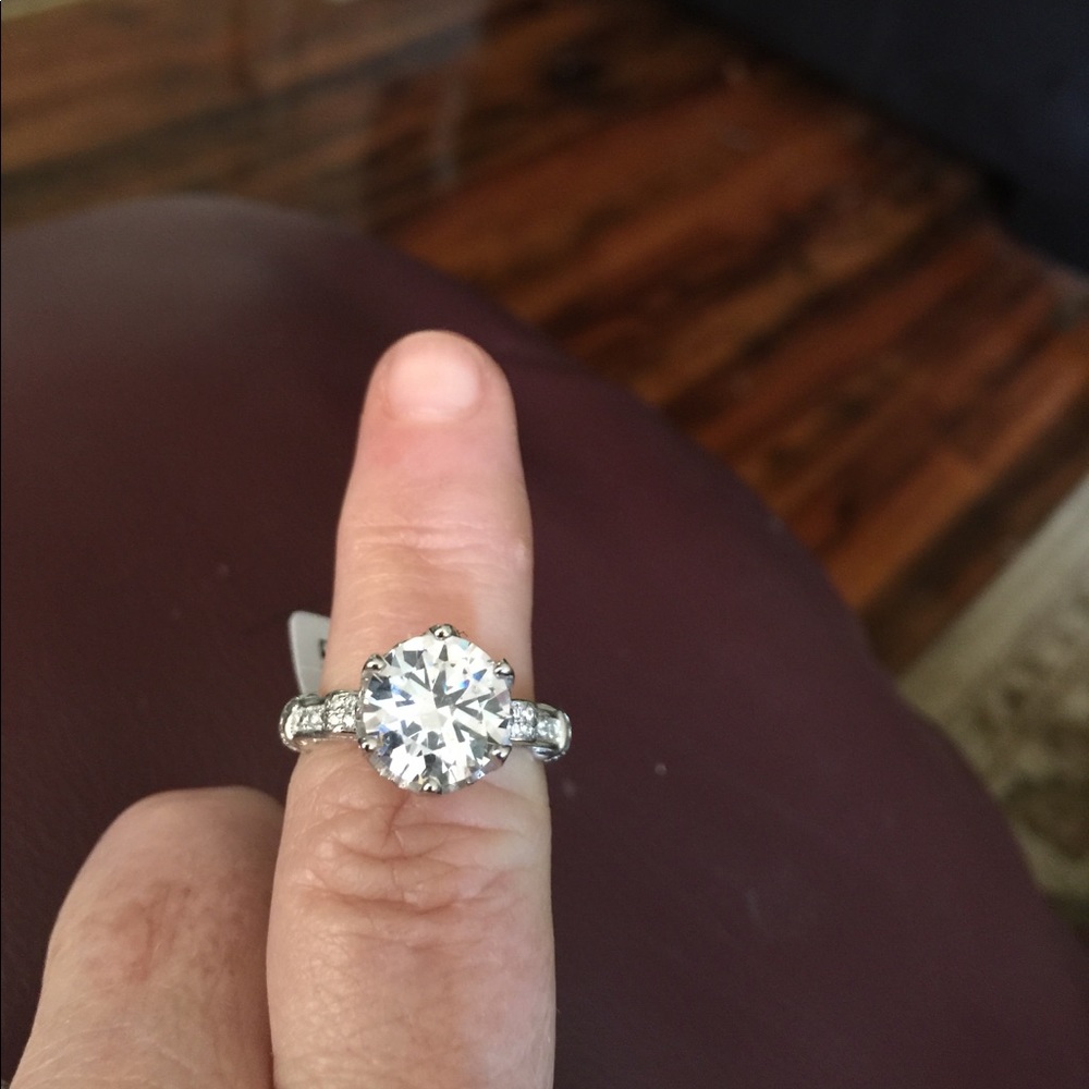 SS 925 White Topaz Ring.