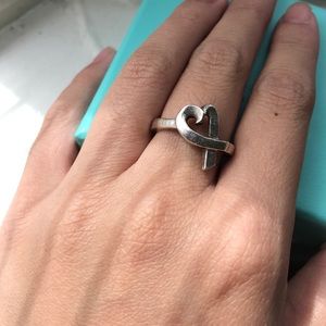 Tiffany open heart ring