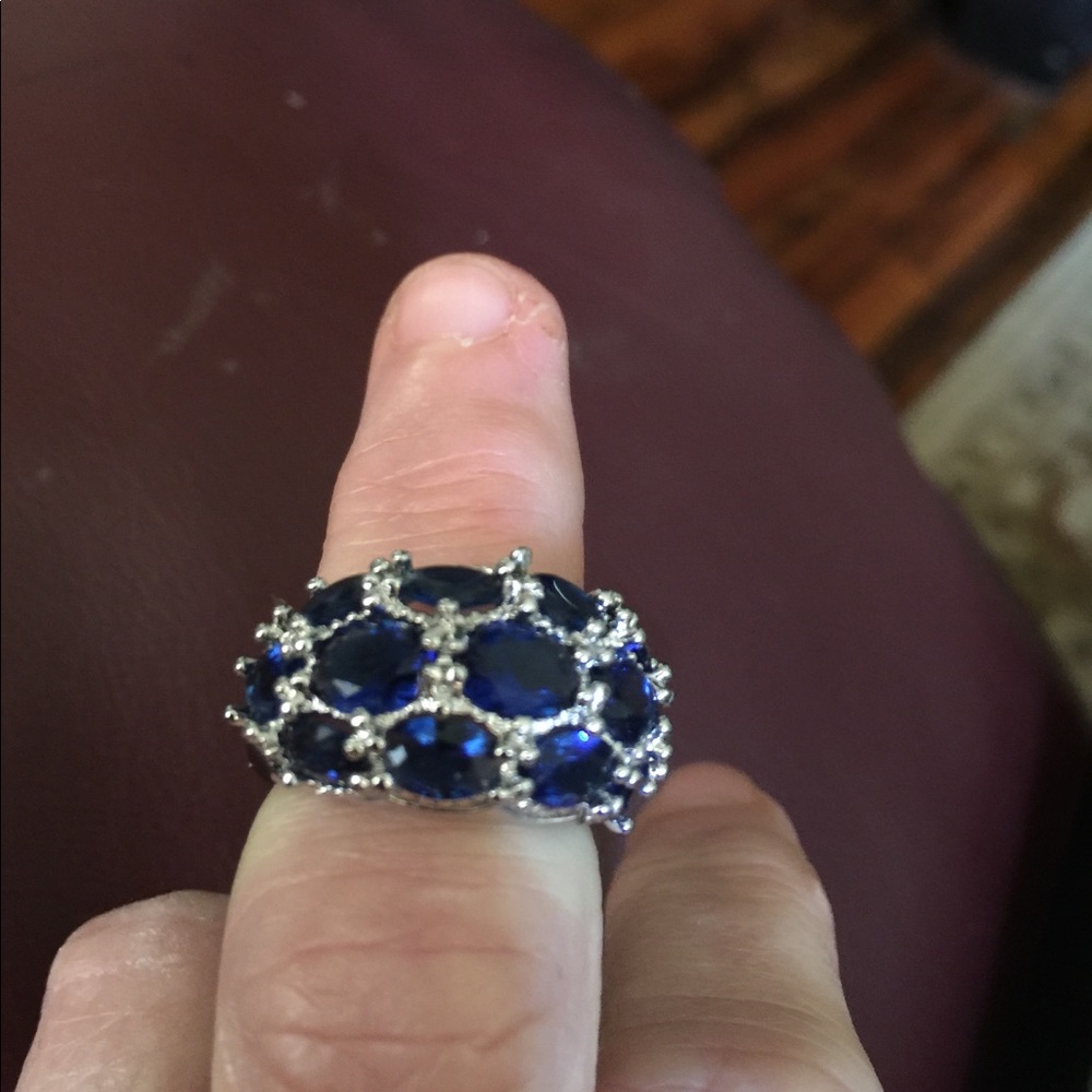 SS 925 Blue Sapphire Ring