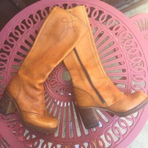 Vintage riding campus boots