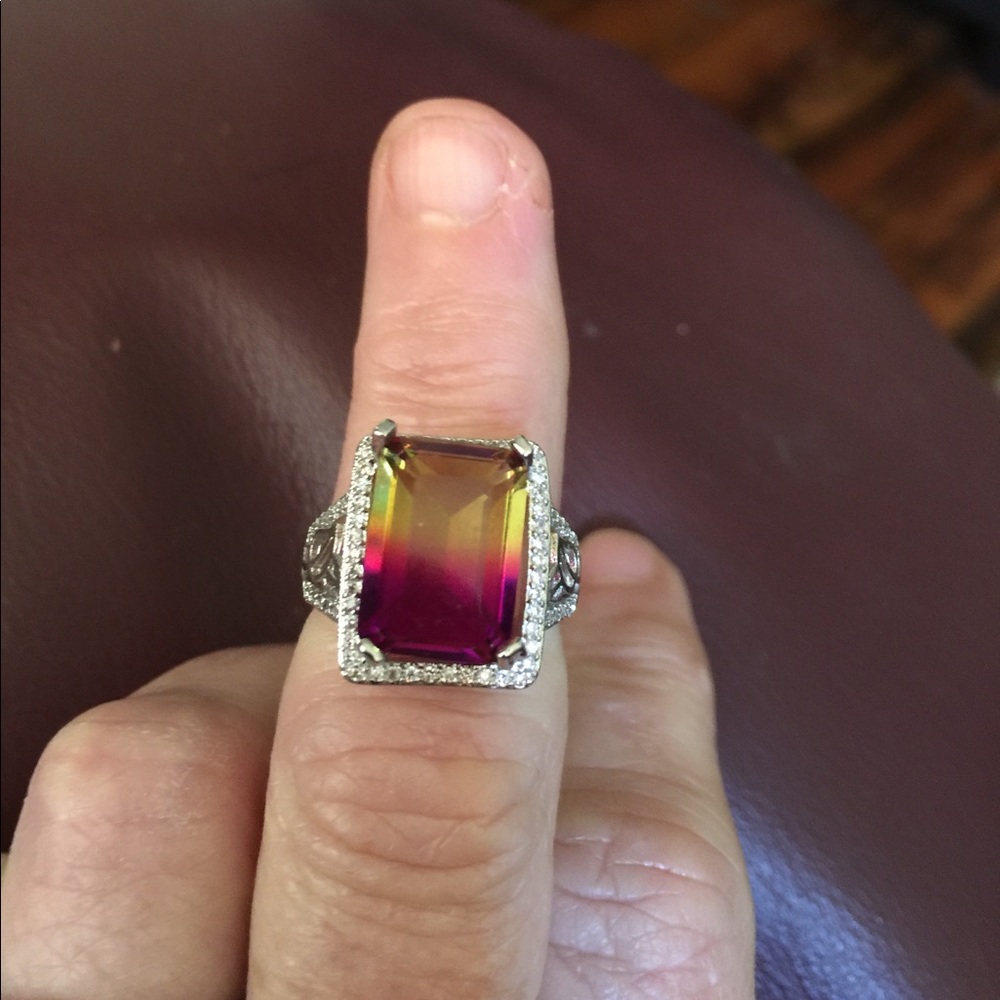 SS 925 Mystic stone Ring