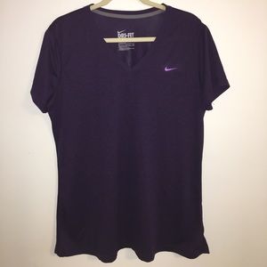 Purple Nike V-neck