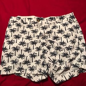 Shorts with palm trees