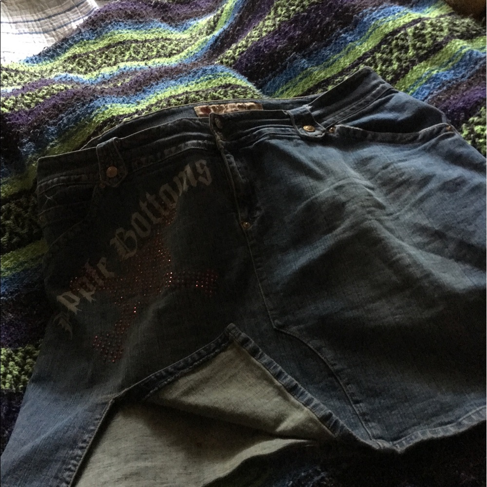 Apple bottoms denim skirt