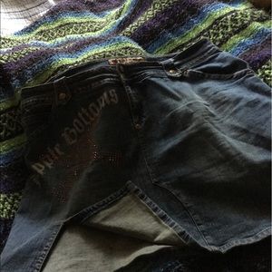 Apple bottoms denim skirt