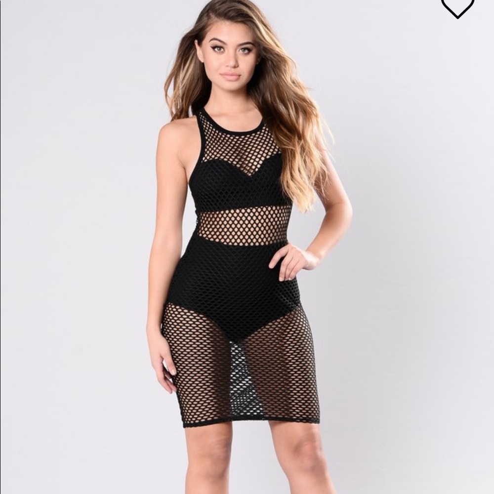 Black Fishnet dress