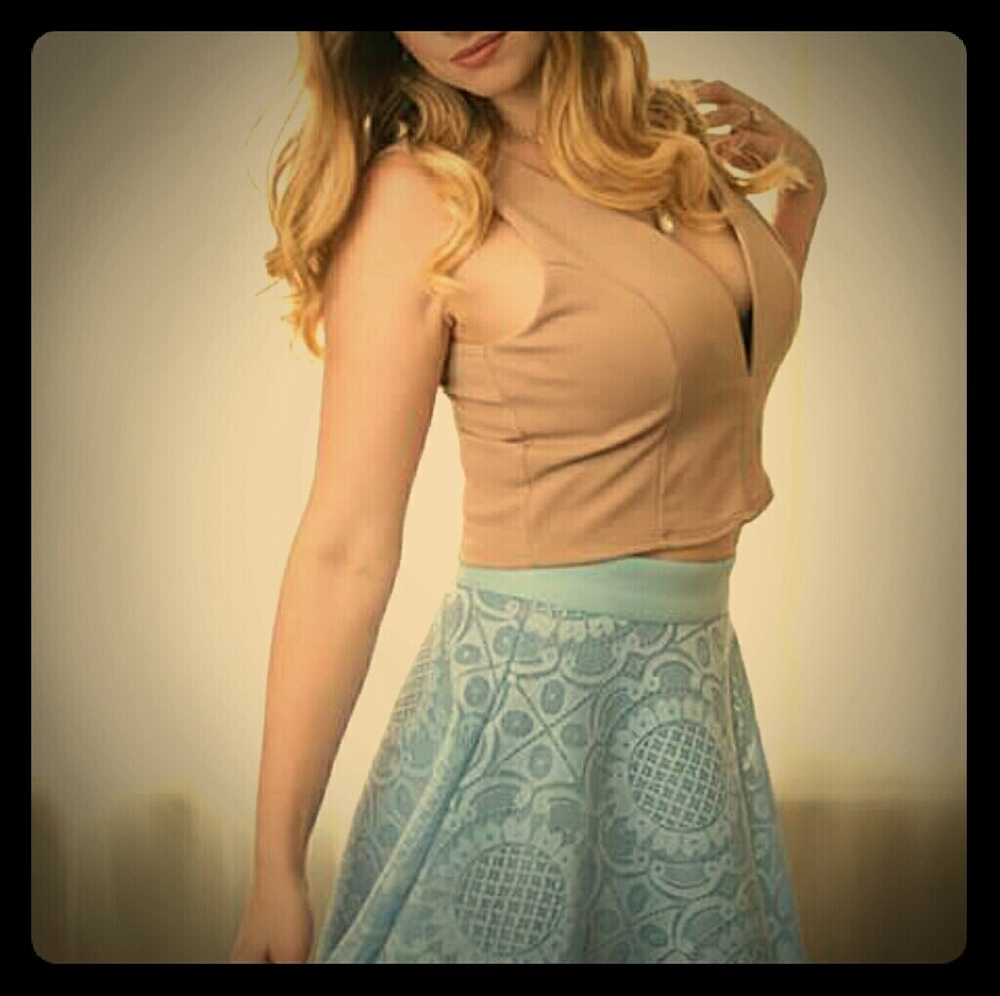 Baby Blue/ Light blue skirt