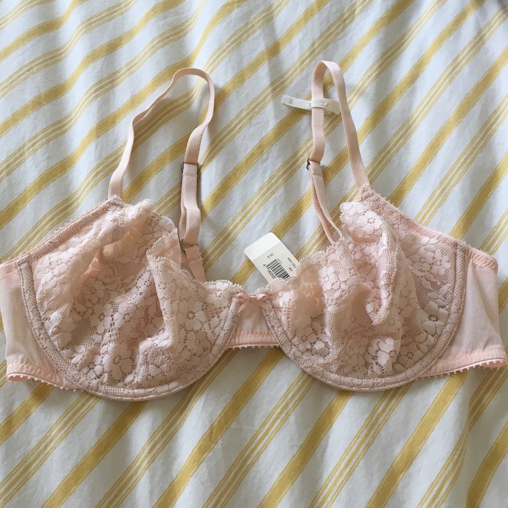 Aerie Blush Pink Lace Bra