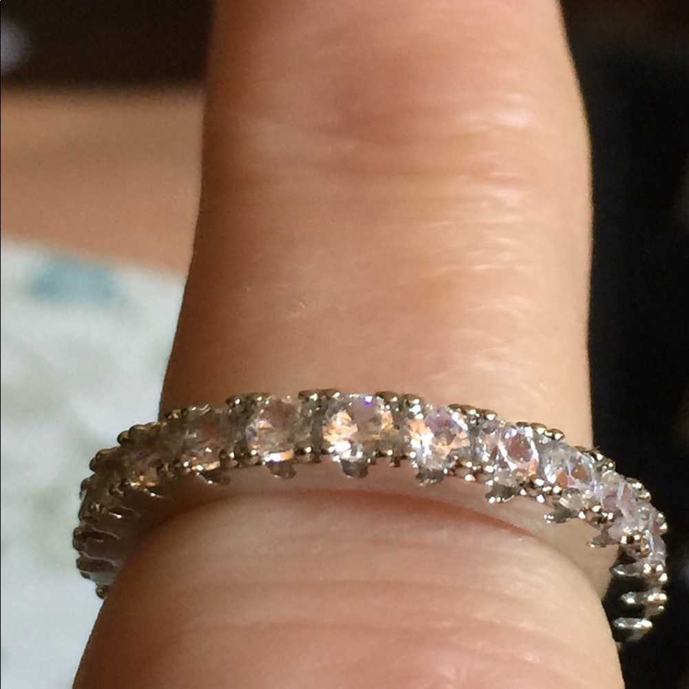 SS 925 Eternity Band ring with Cz's