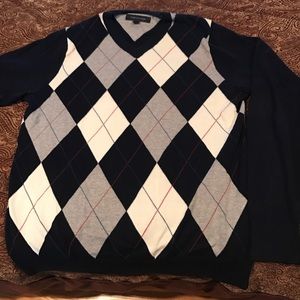 Tommy Hilfiger V-neck Argyle Sweater