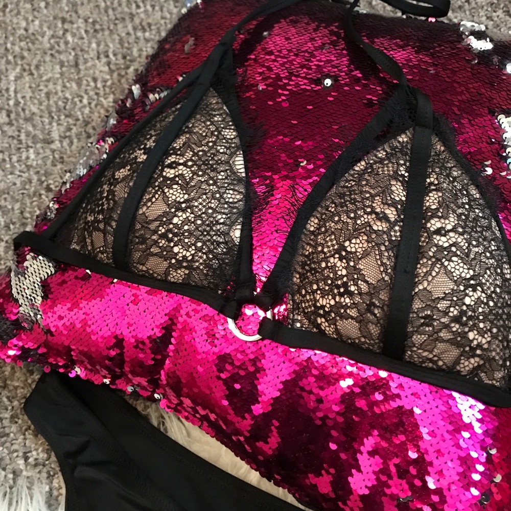 2 PIECE SEXY LACE SWIMSUIT