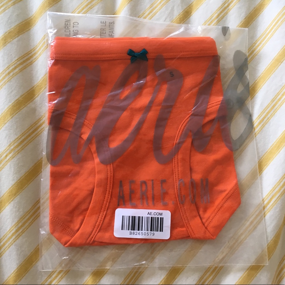 Aerie Tangerine Cotton Briefs