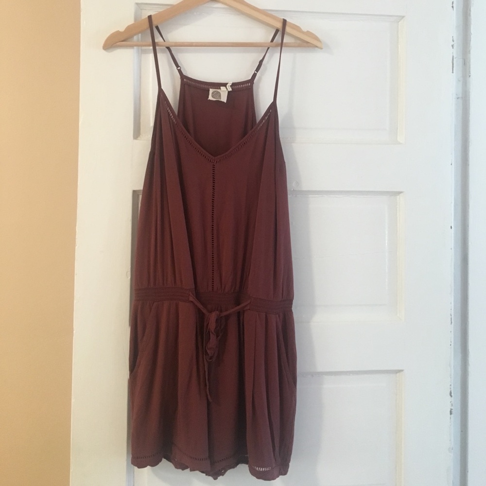 Anthropologie Lilka Racerback Romper