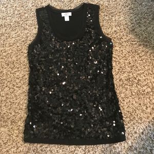 Sequin tank top