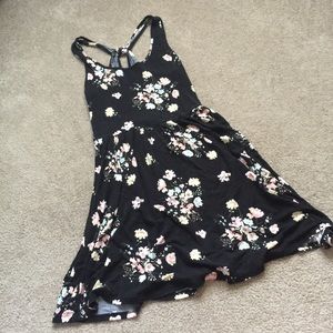 Black floral dress