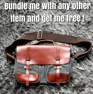 Cherry leather book bag