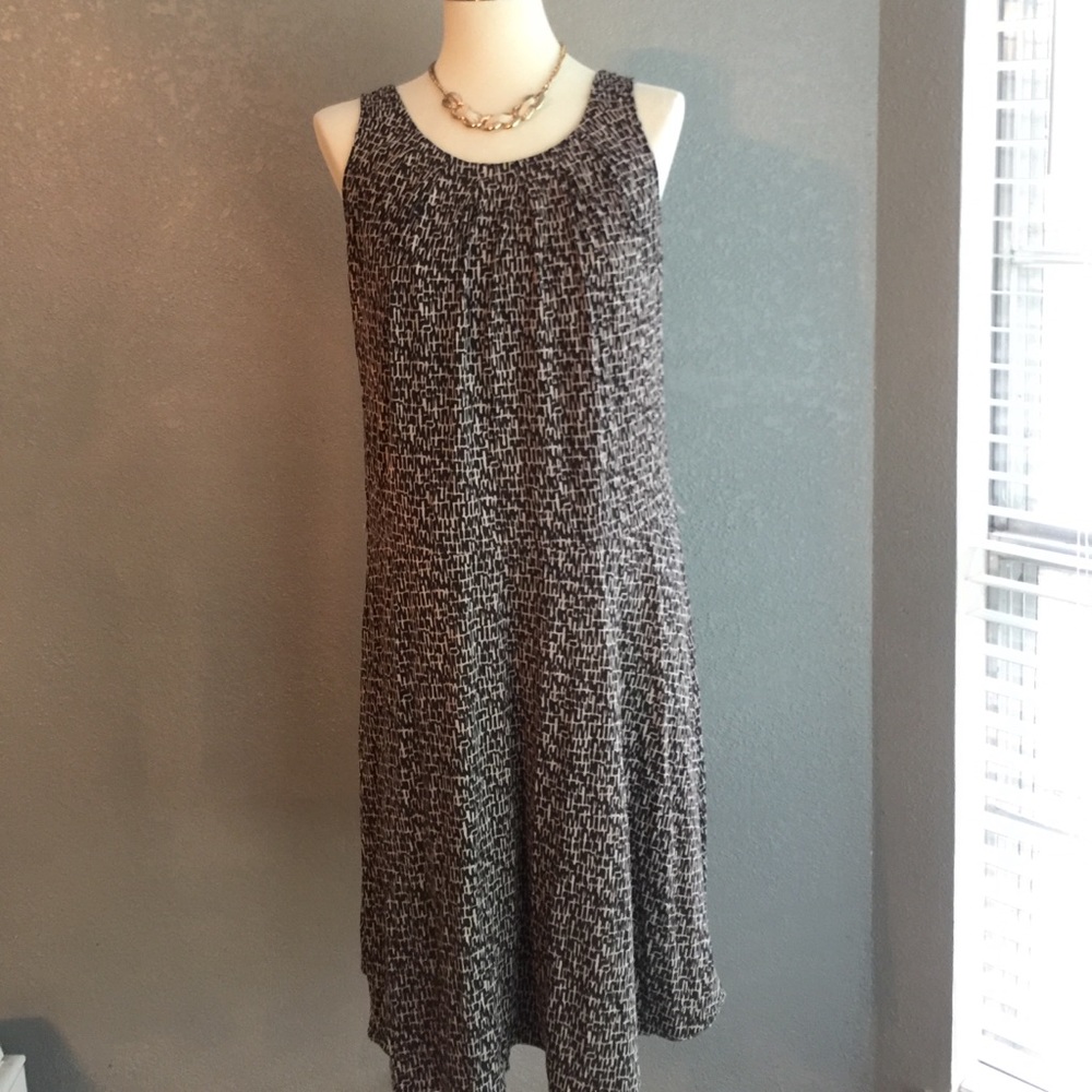 Banana Republic Patterned Shift Dress Sz M