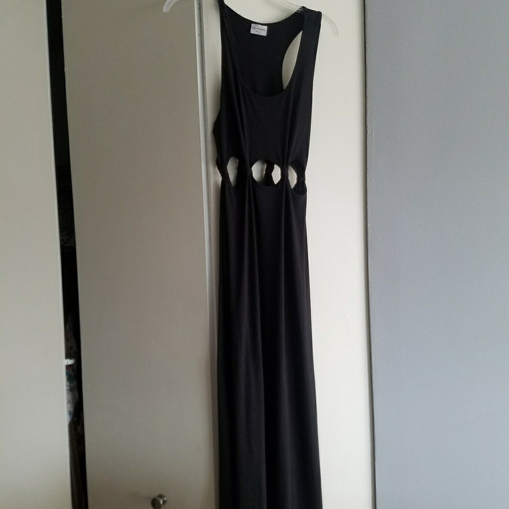 Nwot Maxi with peekaboo midriff